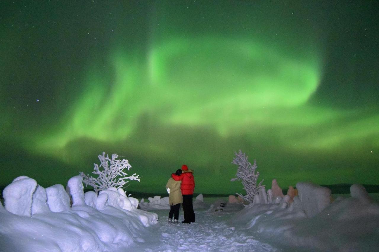 Camp Caroli Wooden Cabins Jukkasjarvi Exterior photo